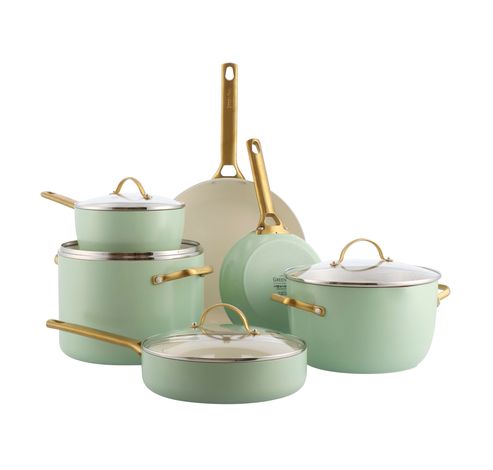 Padova Mint Green Pannenset 10-delig  GreenPan