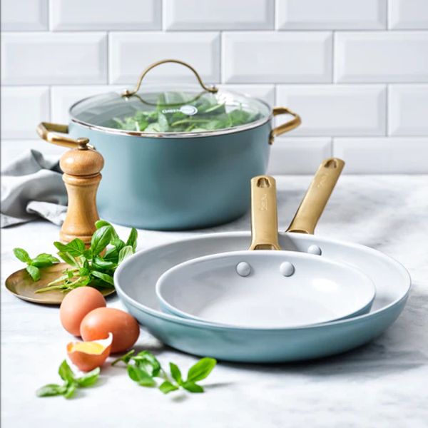 Padova 2-delige Braadpannenset 20+28cm Smokey Blue GreenPan