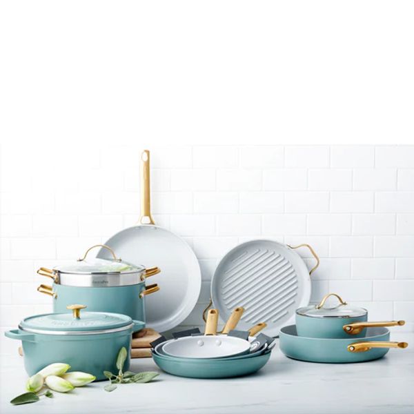 Padova 2-delige Braadpannenset 20+28cm Smokey Blue GreenPan