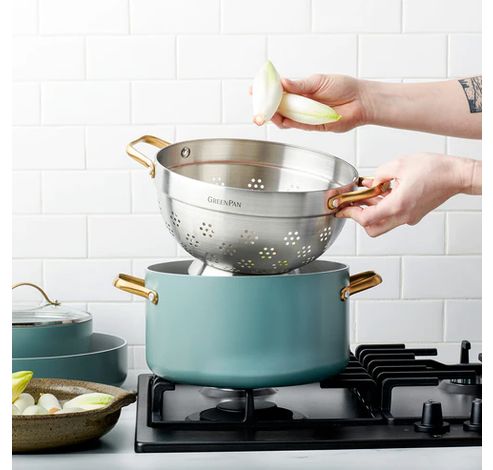 Padova 3-delige StoomSet Smokey Blue  GreenPan