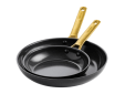 Padova Reserve Black 2-delige Pannenset met keramische antikleeflaag 20/26 cm