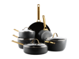 Padova Reserve Black 10-delige Pannenset met keramische antikleeflaag 10-delige