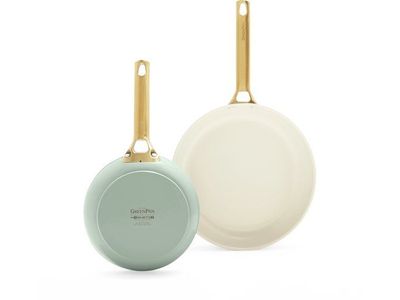 Padova Mint Green 2-delige Pannenset met keramische antikleeflaag 20/26 cm