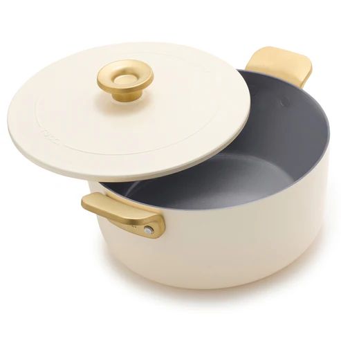 Tucci White Stoofpot met deksel 6,5L 26 cm