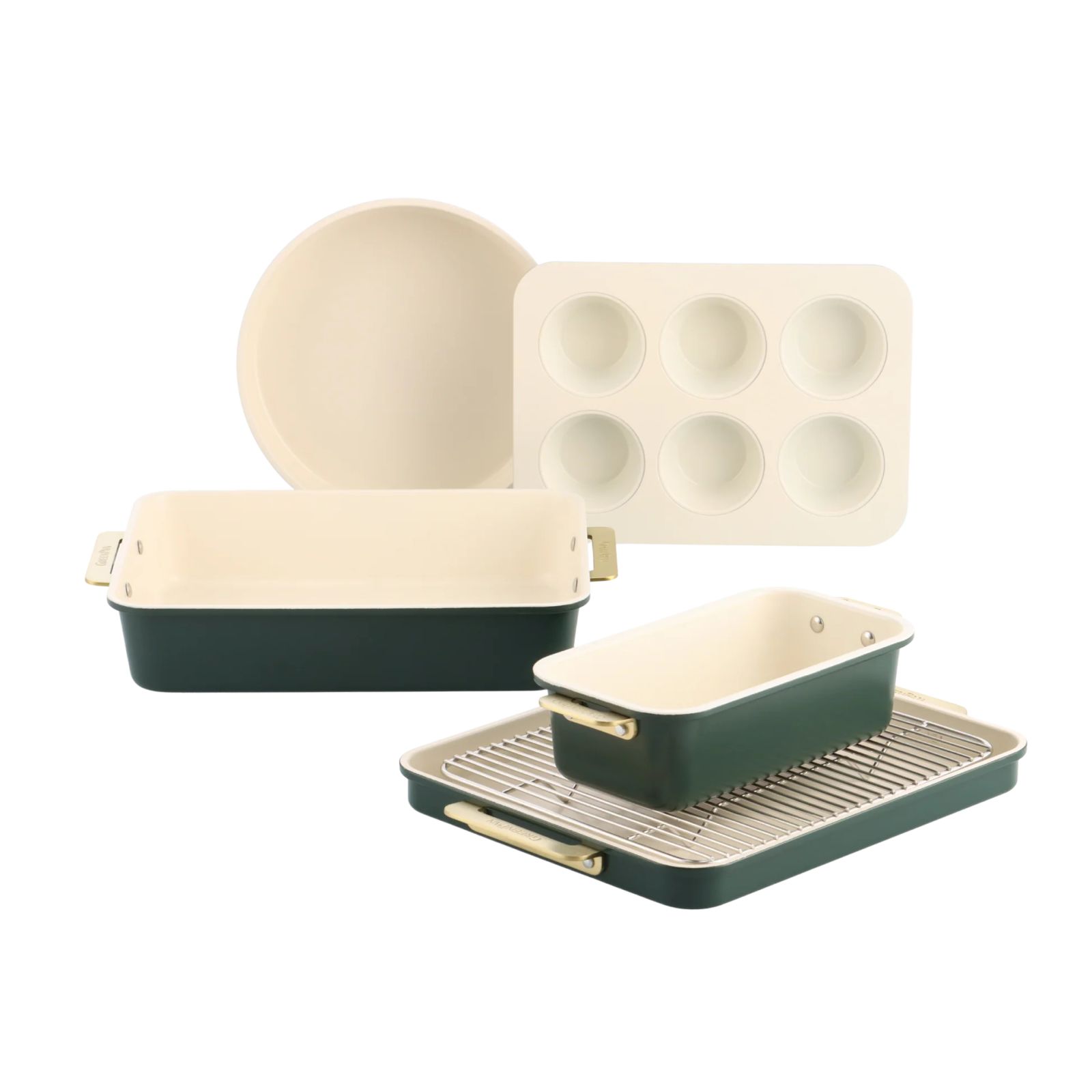 Padova Reserve Bakvormen 6-delige set Pine Green