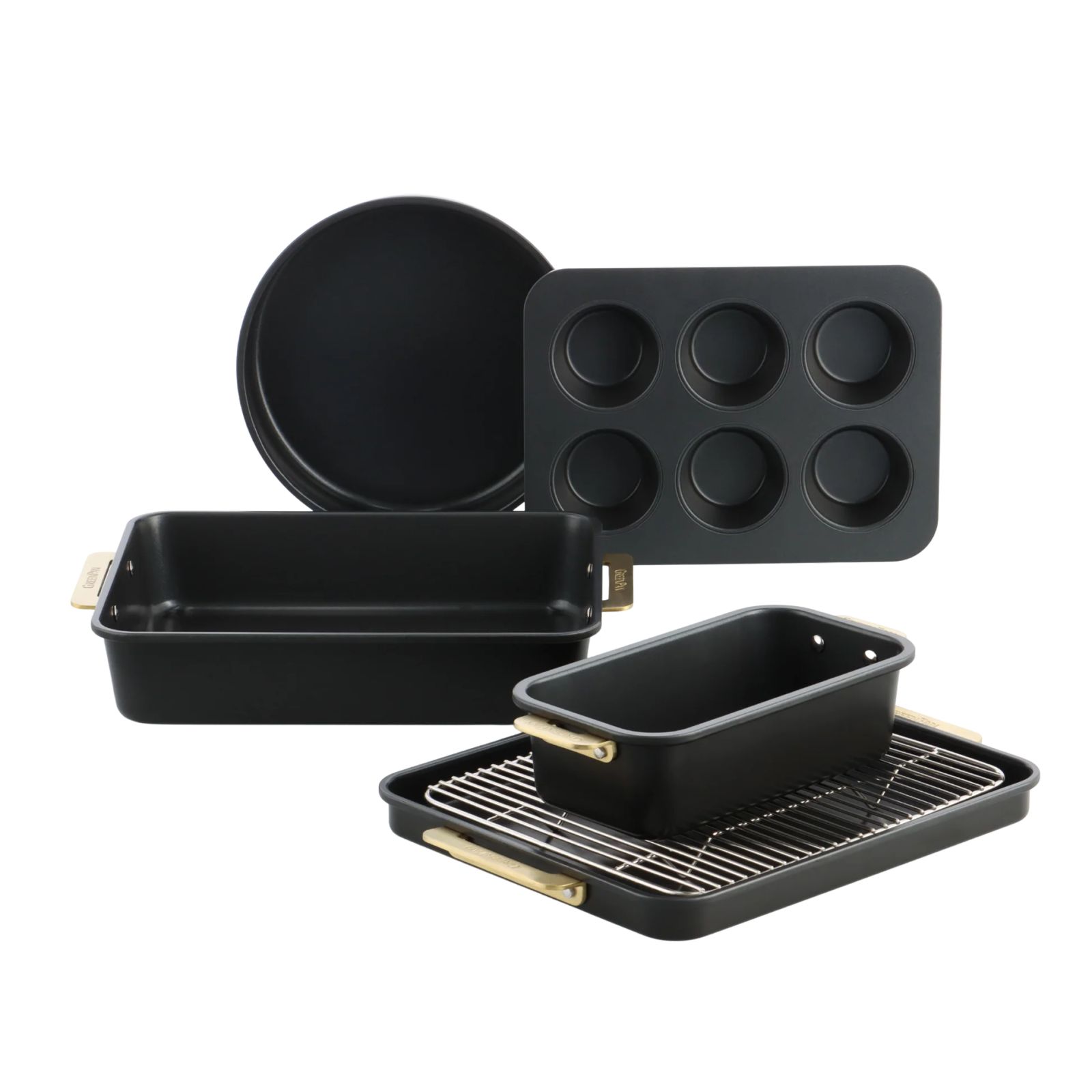 Padova Reserve Bakvormen 6-delige set Black
