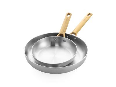 Padova Reserve 2-delige braadpannenset 3-laags roestvrij staal