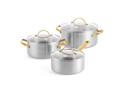 Padova Reserve 6-delige pannenset 3-laags roestvrij staal