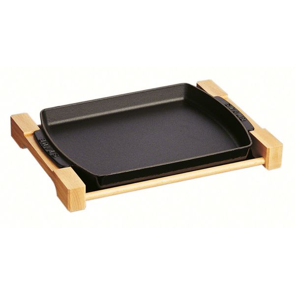 Staub Houten bord 33x23cm Zwart 