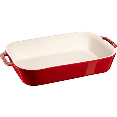 Gratineerschaal 34x24cm Kers Staub