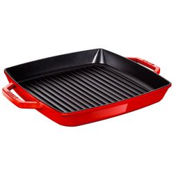 Staub Poêle à griller 33x33cm Cerise 