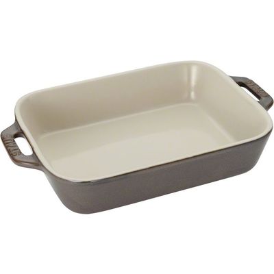 Gratineerschaal 34x24cm Ancient grey Staub