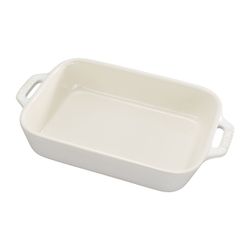 Staub Plat rectangulaire 20x16cm Ivory White 