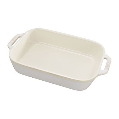 Gratineerschaal 27x20cm Ivory White Staub