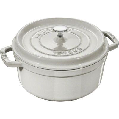 Ronde cocotte 24cm White Truffle Staub