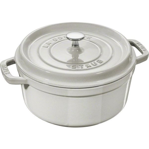 Ronde cocotte 24cm White Truffle Staub