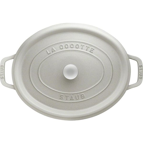 Staub Ovale cocotte 31cm Witte truffel