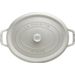 Ovale cocotte 31cm Witte truffel Staub