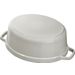 Ovale cocotte 31cm Witte truffel 