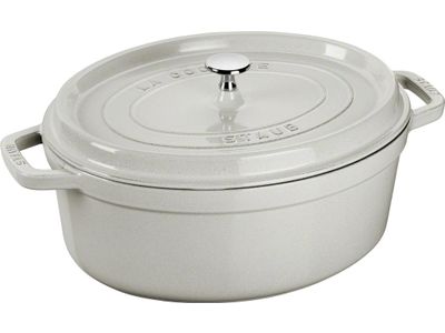 Ovale cocotte 31cm Witte truffel