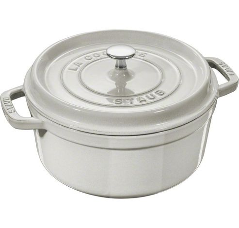 Cocotte rond 26 cm white truffle  Staub