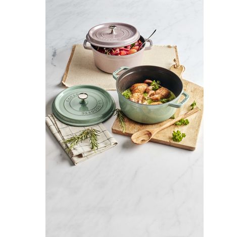 Gietijzeren braadpan rond Sage 24cm 3,8L  Staub