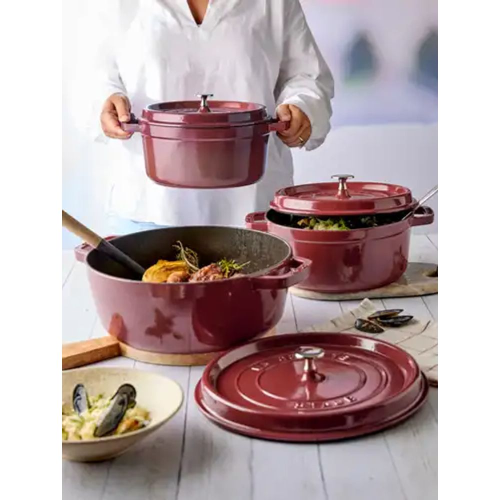 Staub Kookpotten Ronde cocotte 24cm Bordeaux