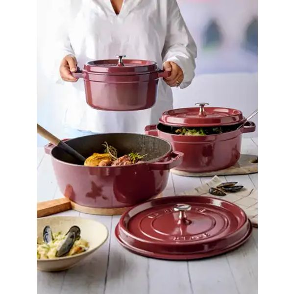 Staub Ronde cocotte 24cm Bordeaux