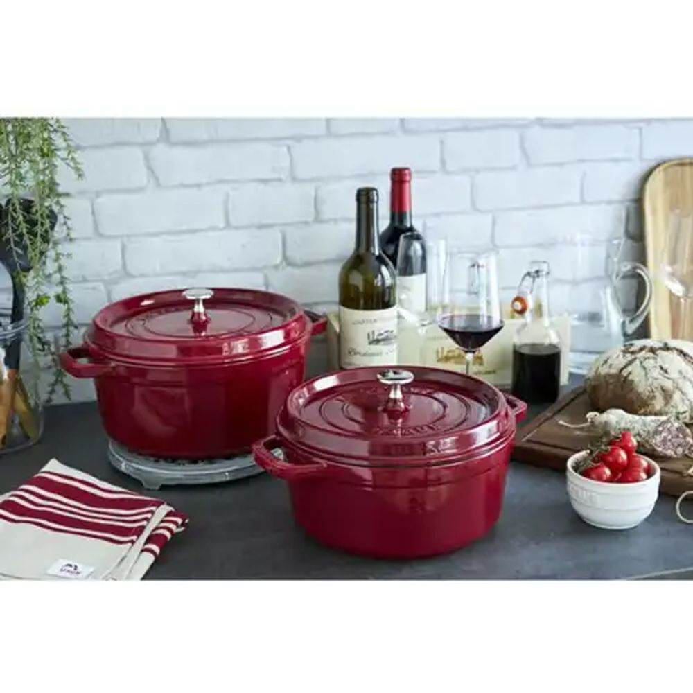 Staub Kookpotten Ronde cocotte 24cm Bordeaux