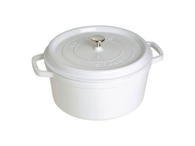 Cocotte 28 cm / 6,75 l, Rond, Helder wit