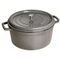 Ronde cocotte 14cm Grafietgrijs Staub