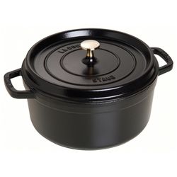 Staub Cocotte ronde 26cm Noir 