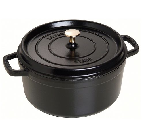 Cocotte ronde 28cm  Noir  Staub