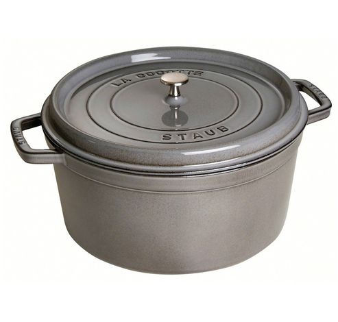 Cocotte ronde 28cm Gris graphite  Staub