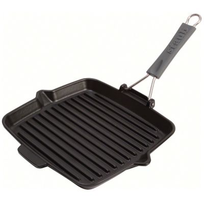 Grillpan 24x24cm Zwart Staub