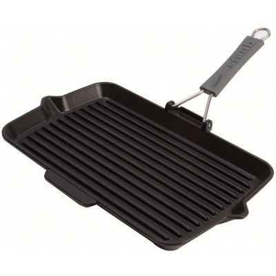 Grillpan 34x21cm Zwart Staub