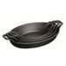 Staub Stapelbaar bord ovaal 21cm Zwart 