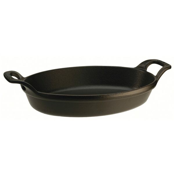 Staub Stapelbaar bord ovaal 23cm Zwart 