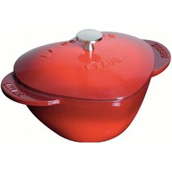 Hartvormige cocotte 20cm Kers  