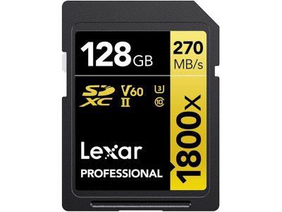Professional SDXC 128GB BL 1800X UHS-II V60 Gold