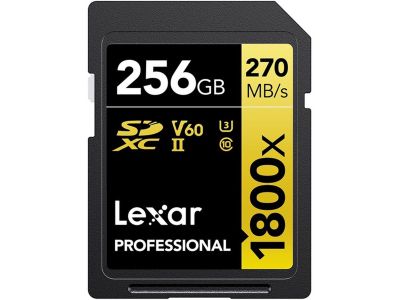 Professional SDXC 256GB BL 1800X UHS-II V60 Gold