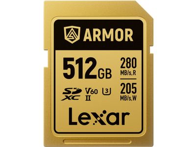 SDXC Pro Gold Series Armor UHS-II 512GB V60 IP68 R280/W210MB/s