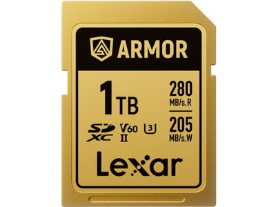 SDXC Pro Gold Series Armor UHS-II 1TB V60 IP68 Stainless Steel R280/W210MB