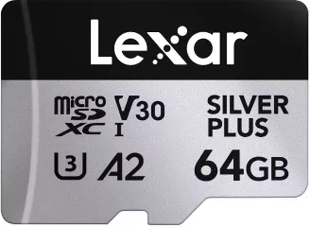 MicroSDXC Silver Plus UHS-1 64GB V30 R205/W100MB/s