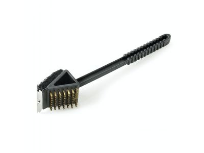 3-in-1 lange borstel zwart 37cm