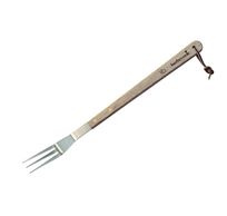 Fourchette en inox et bois de caoutchouc 46cm FSC 100%  