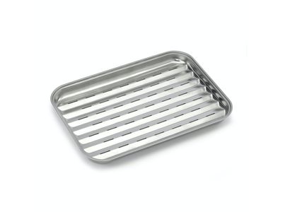 Herbruikbare grillpan uit rvs 34.5x24cm