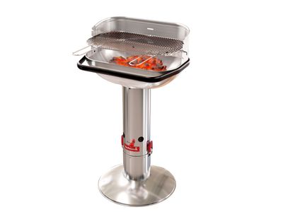 Loewy 55 barbecue au charbon en inox couleur métallique