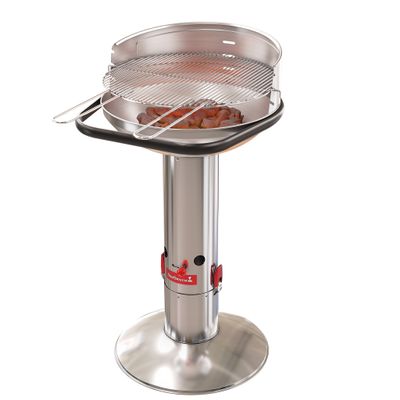 Loewy 50 barbecue au charbon en inox Ø 47.5cm H 99cm  Barbecook