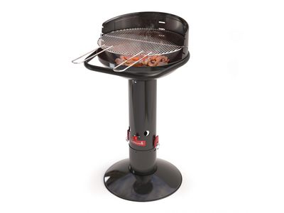 Loewy 50 houtskoolbarbecue uit email zwart Ø 47.5cm H 99cm